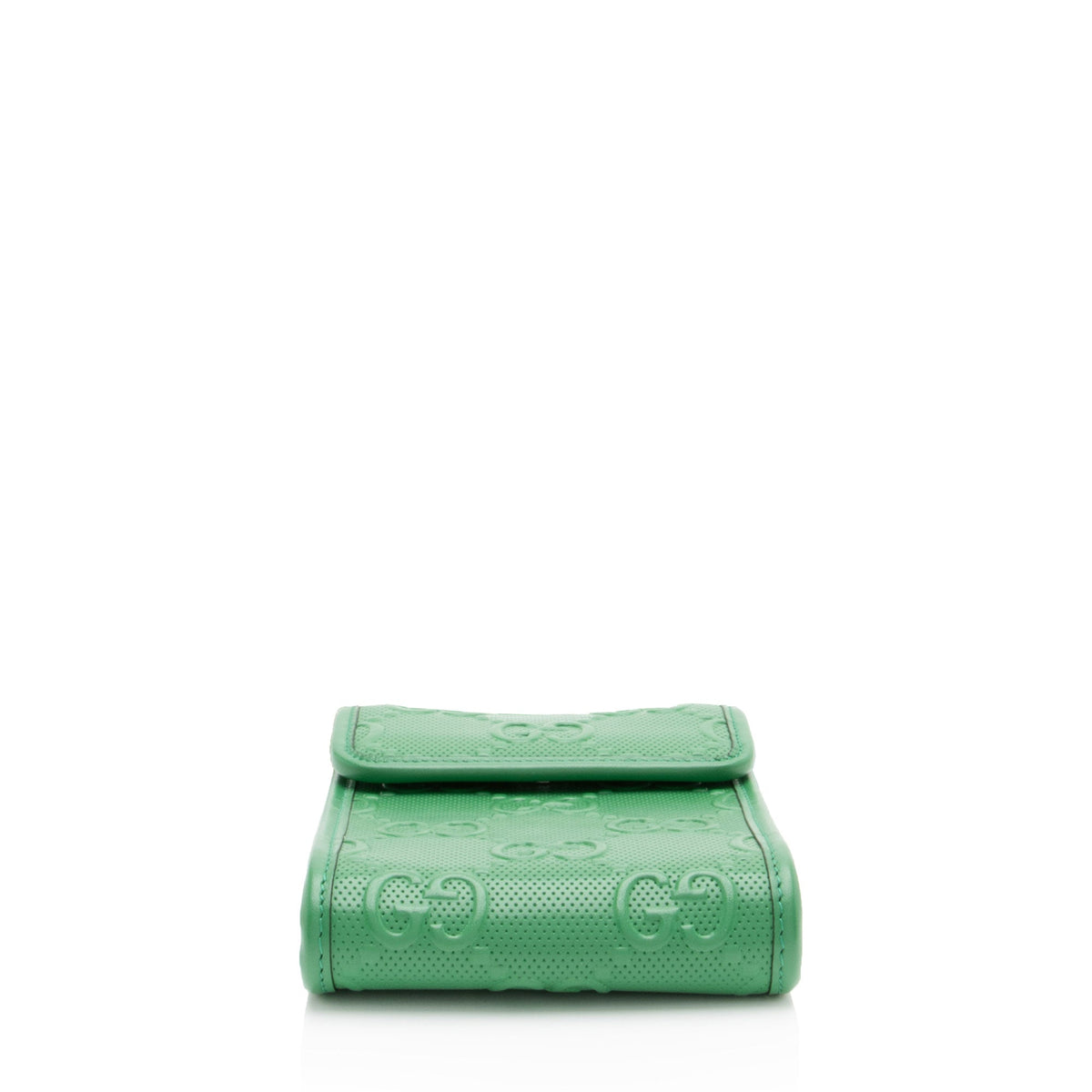 Gucci Perforated GG Embossed Leather Mini Flap Crossbody