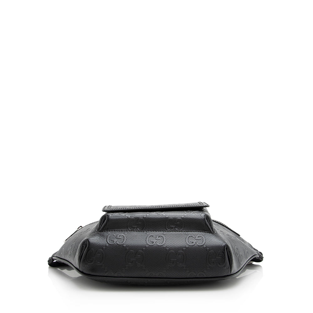 Gucci Perforated GG Embossed Pocket Belt Bag (SHF-21585)