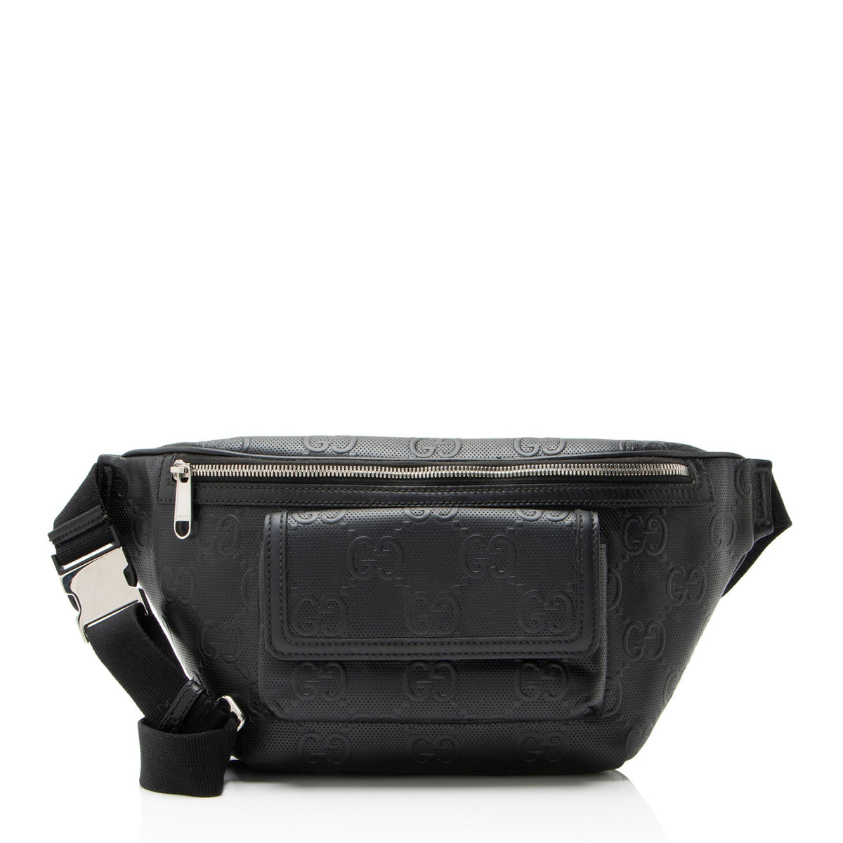 Gucci Perforated GG Embossed Pocket Belt Bag