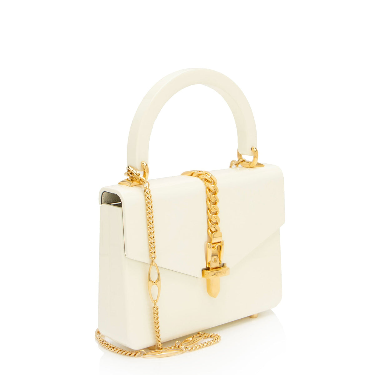 Gucci Plexiglass Sylvie 1969 Mini Top Handle (SHF-a361PU)