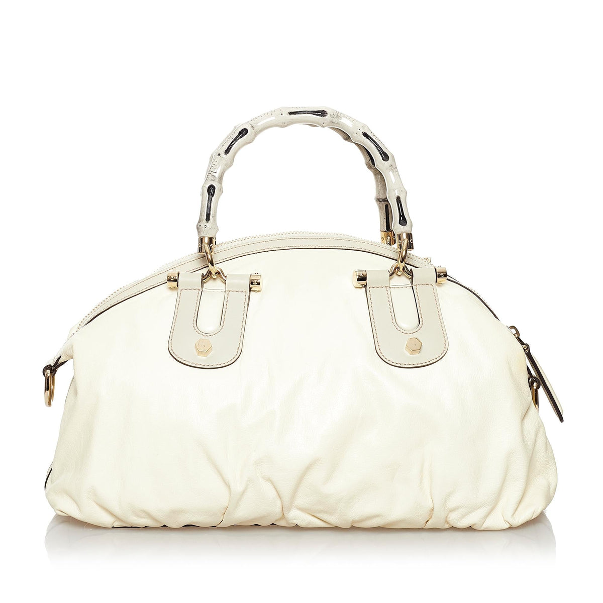 Gucci Pop Bamboo Leather Satchel (SHG-30966)