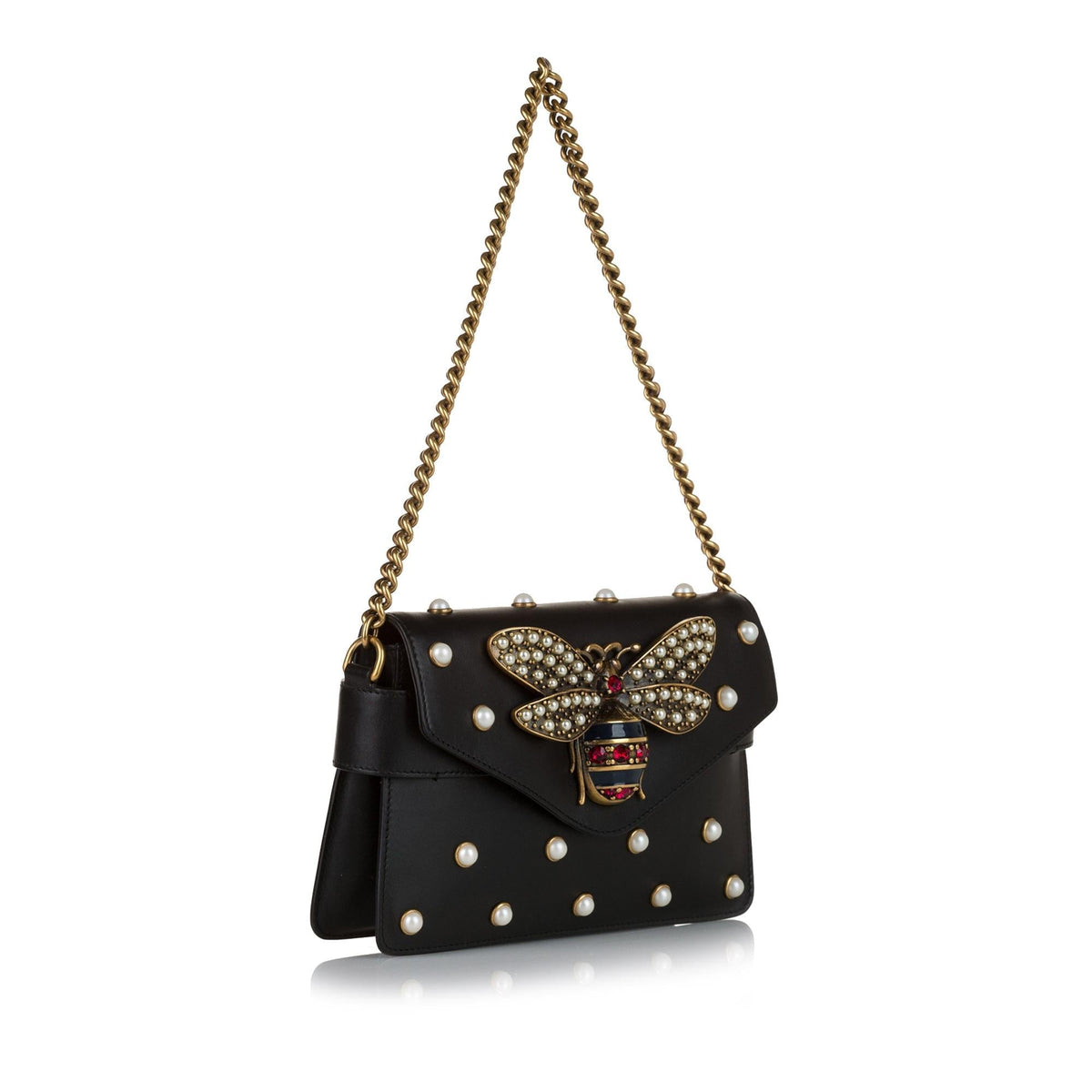 Gucci Queen Margareth Broadway Leather Crossbody Bag (SHG-35079)