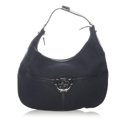 Gucci Reins Canvas Hobo Bag (SHG-32835)