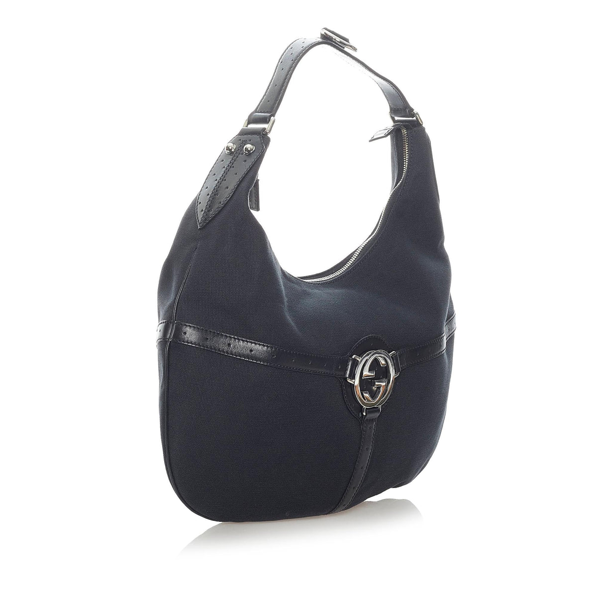 Gucci Reins Canvas Hobo Bag (SHG-32835)