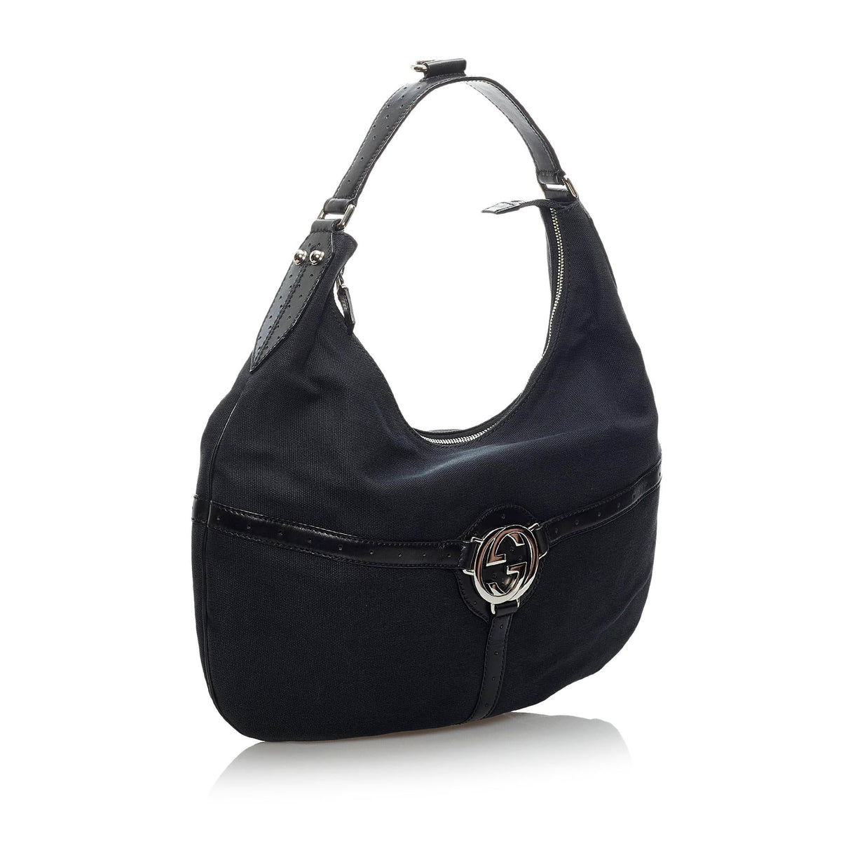 Gucci Reins Canvas Hobo Bag (SHG-34229)