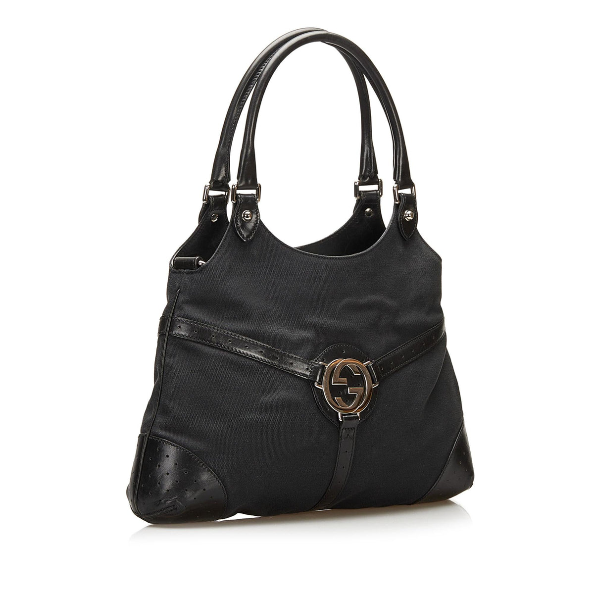 Gucci Reins Canvas Hobo Bag (SHG-35581)