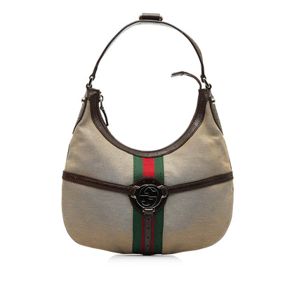Gucci Reins Web Hobo (SHG-rDthGg)