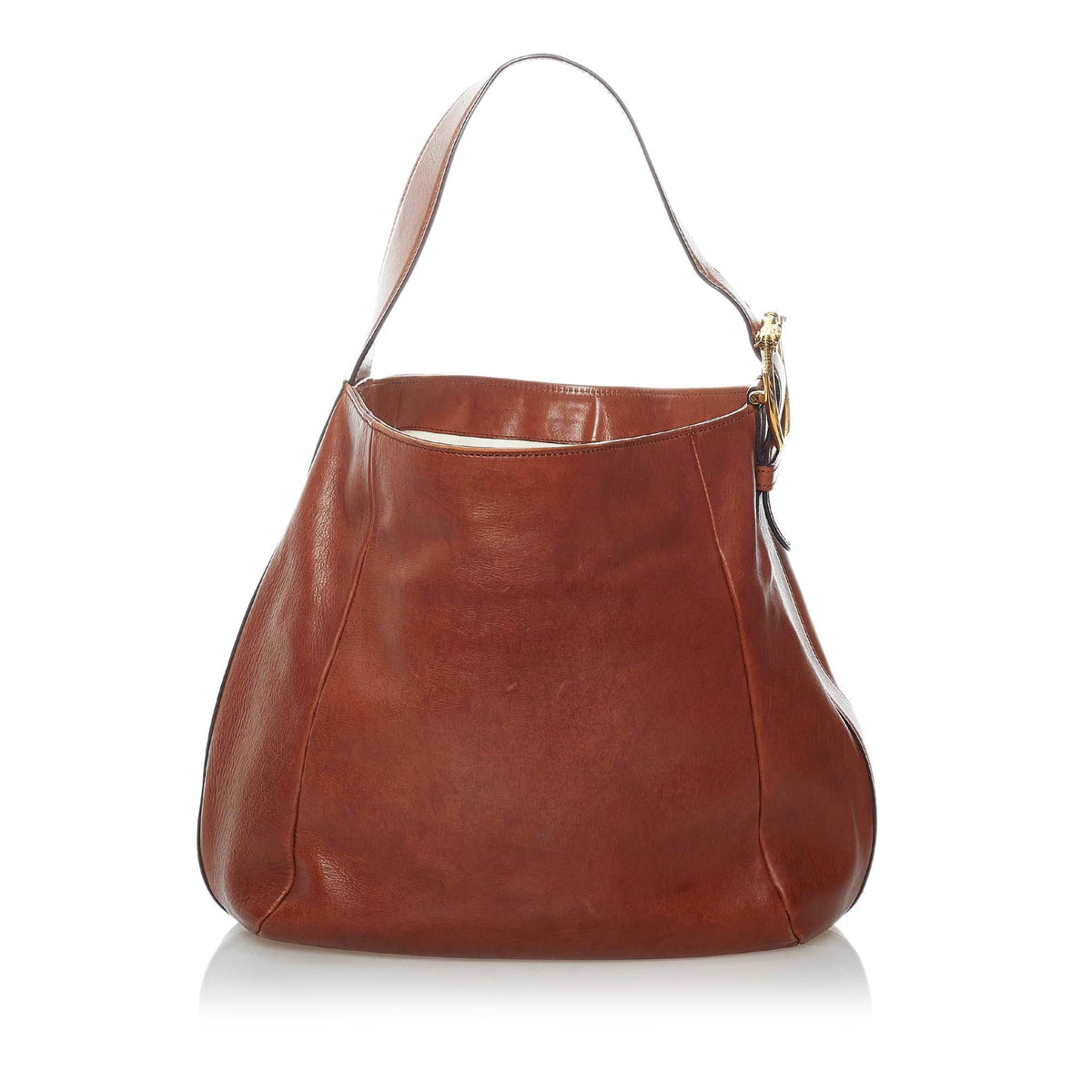 Gucci Ribot Horse-Head Leather Hobo Bag (SHG-30902)