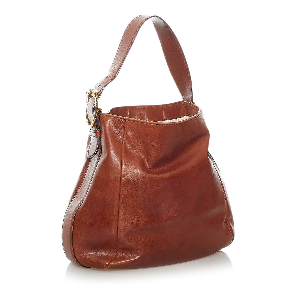 Gucci Ribot Horse-Head Leather Hobo Bag (SHG-30902)