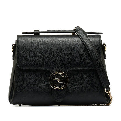 Gucci Small Dollar Calf Interlocking G Satchel (SHG-Wq7x11)
