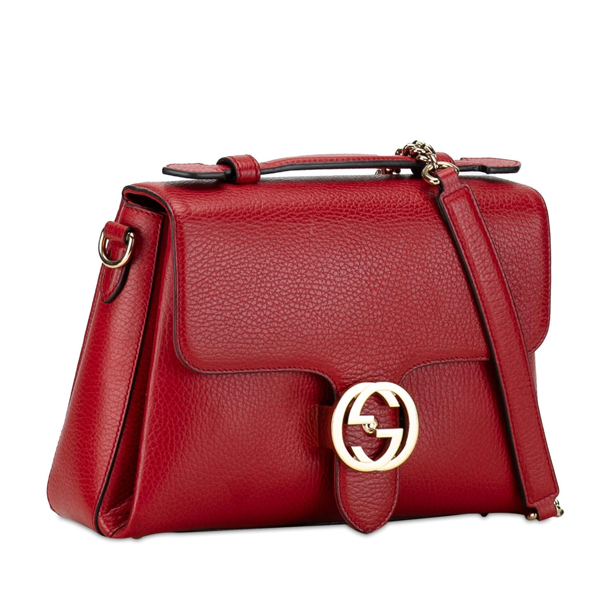 Gucci Small Dollar Calf Interlocking G Satchel (SHG-TeRbj3)