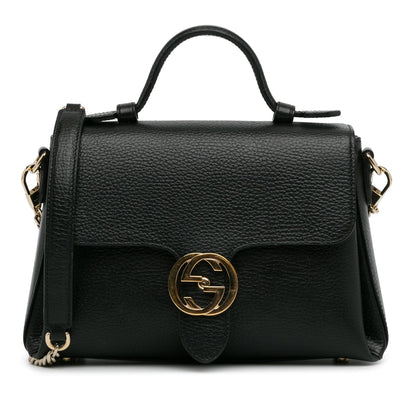 Gucci Small Dollar Calf Interlocking G Satchel (SHG-uqc1wk)
