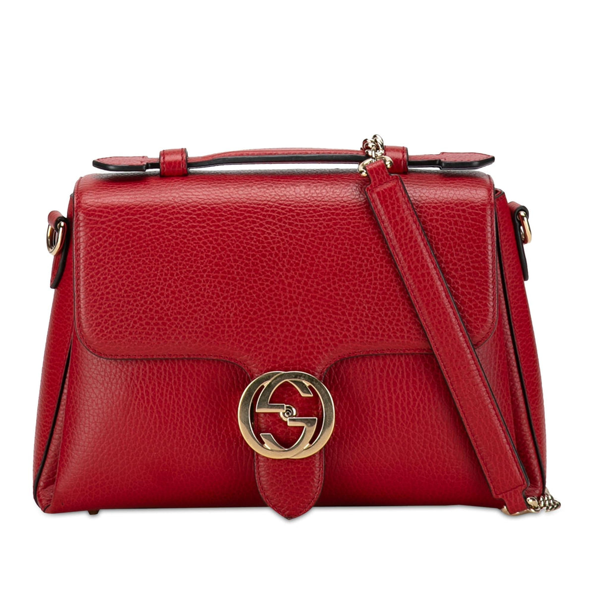 Gucci Small Dollar Calf Interlocking G Satchel (SHG-26SCOC)