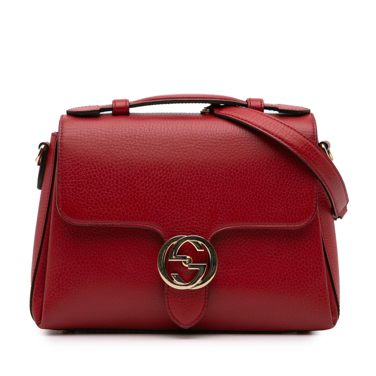 Gucci Small Dollar Calf Interlocking G Satchel