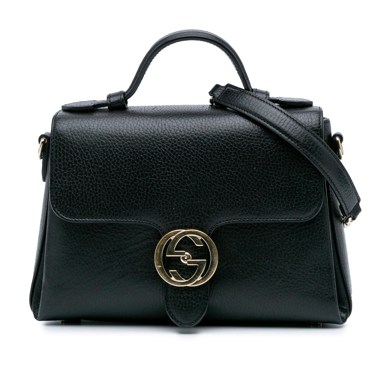 Gucci Small Dollar Calf Interlocking G Satchel