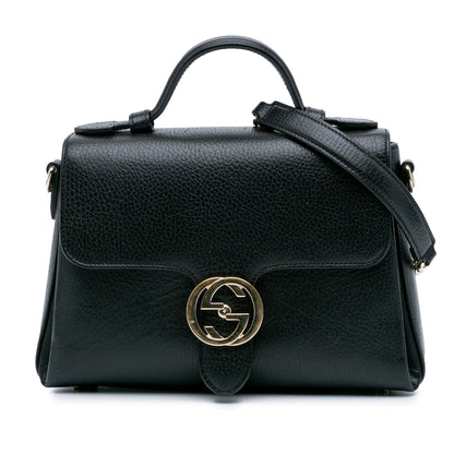 Gucci Small Dollar Calf Interlocking G Satchel