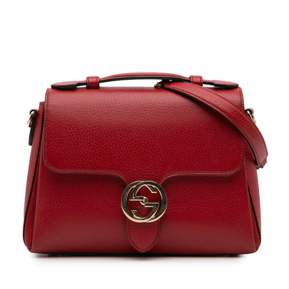 Gucci Small Dollar Calf Interlocking G Satchel