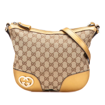 Gucci Small GG Canvas Lovely Heart Crossbody