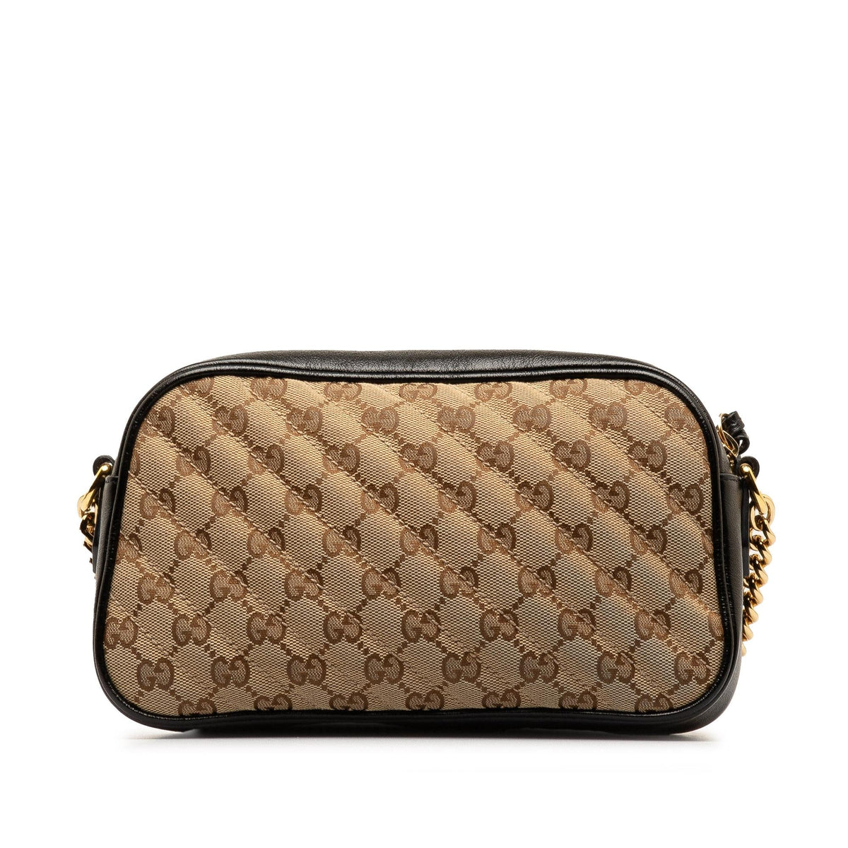 Gucci Small GG Canvas Marmont Matelasse Camera Bag (SHG-8k8jfb)