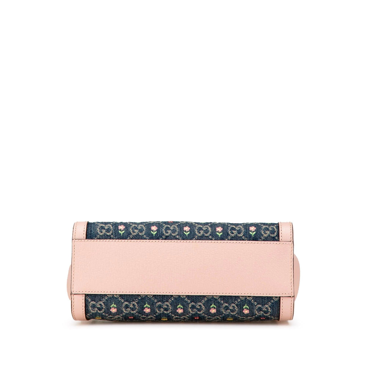 Gucci Small GG Denim Embroidery Ophidia Satchel