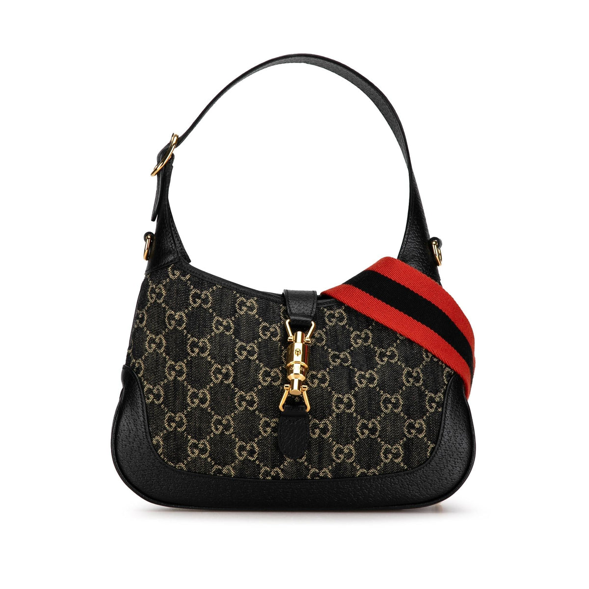 Gucci Small GG Denim Jackie 1961 (SHG-SEHXSo)