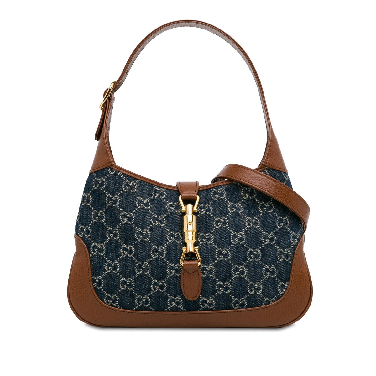 Gucci Small GG Denim Jackie 1961 (SHG-BDGoSn)