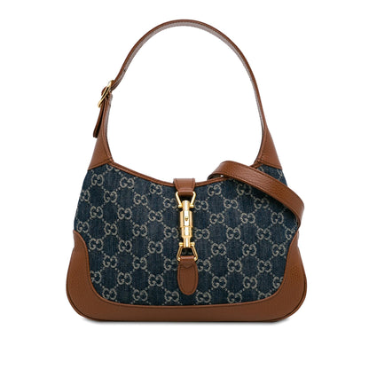 Gucci Small GG Denim Jackie 1961 (SHG-BDGoSn)