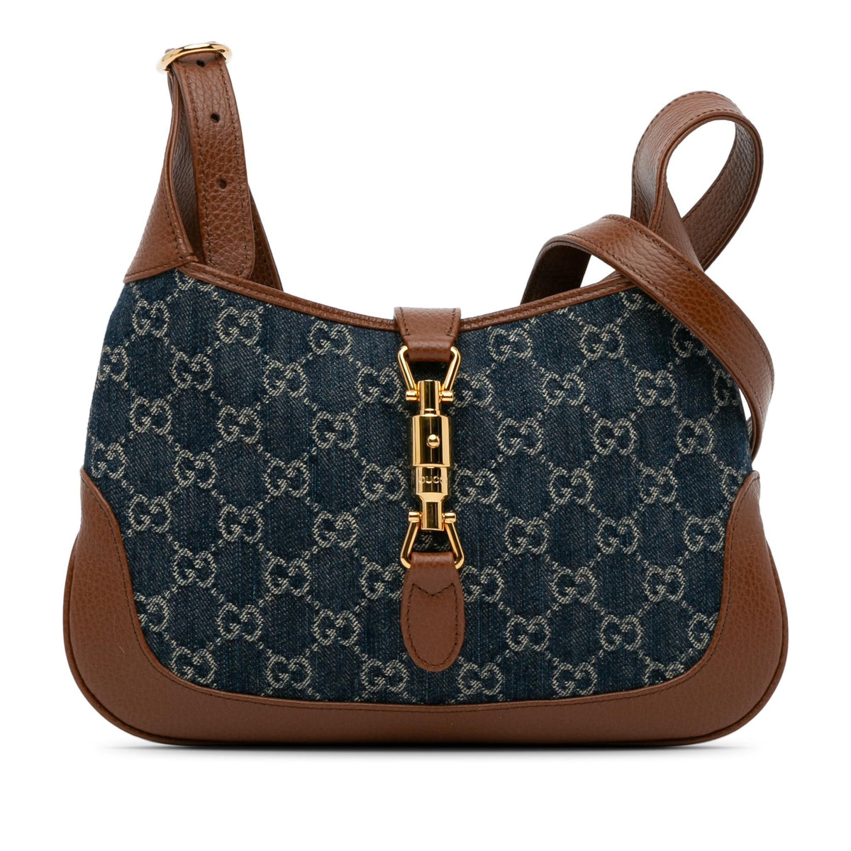 Gucci Small GG Denim Jackie 1961 (SHG-2taylF)