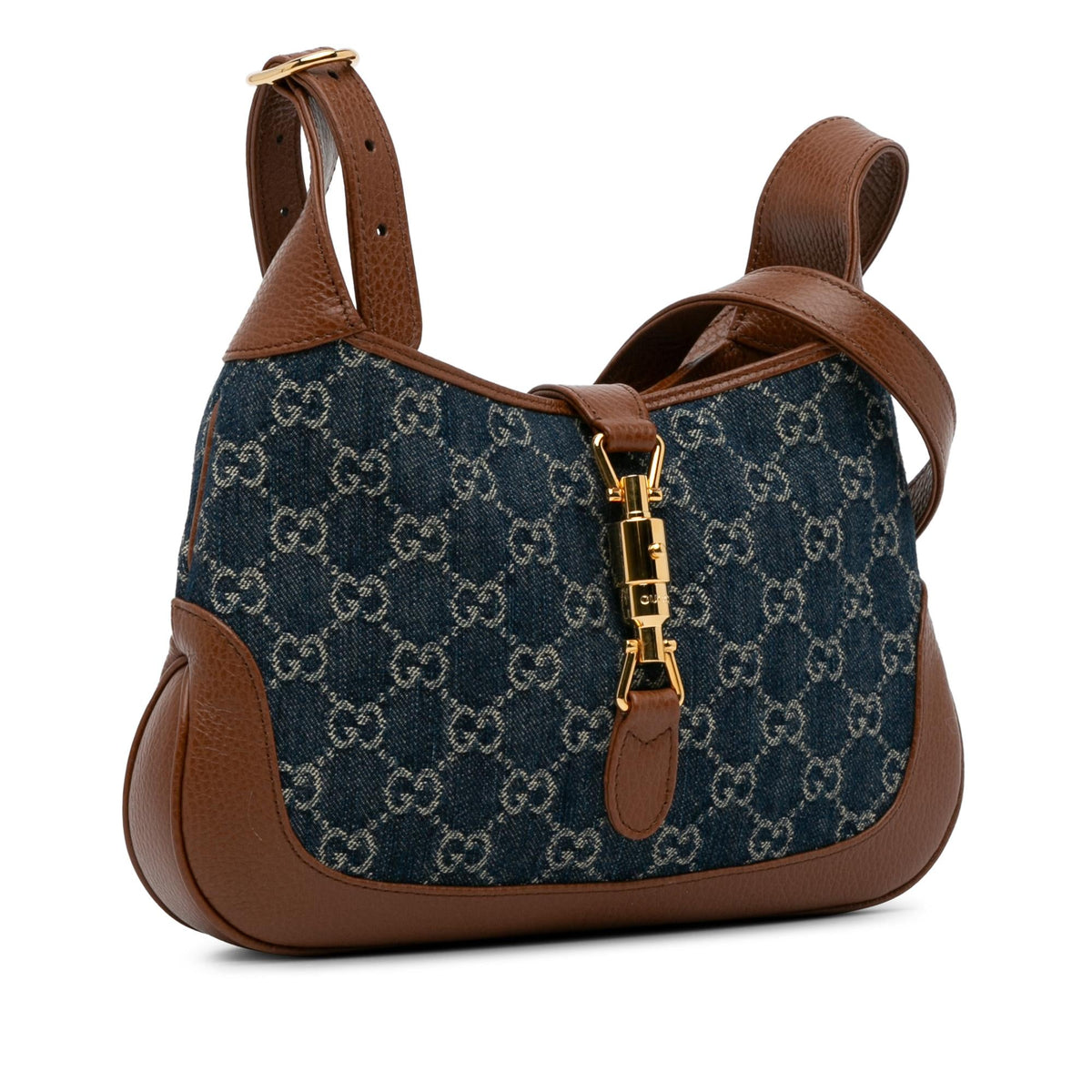 Gucci Small GG Denim Jackie 1961 (SHG-2taylF)