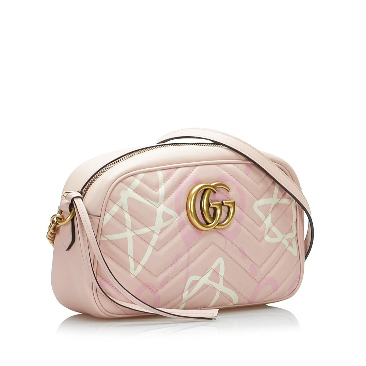 Gucci Small GG Marmont Ghost Crossbody Bag (SHG-tkRzOm)