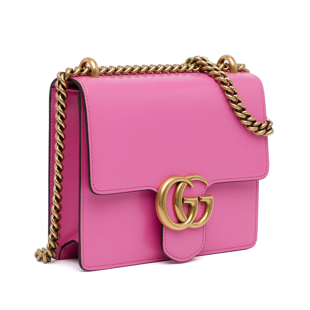 Gucci Small GG Marmont Leather Chain Flap (SHG-4r4Jd4)