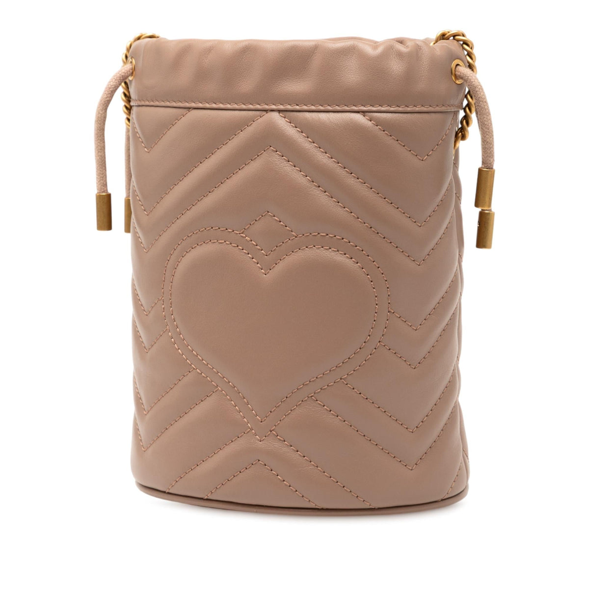 Gucci Small GG Marmont Leather Matelasse Bucket Bag