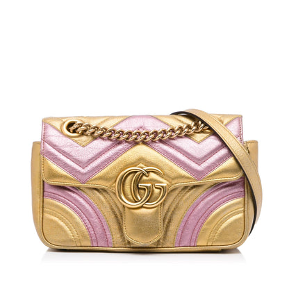 Gucci Small GG Marmont Matelasse Crossbody Bag (SHG-cQwDYF)