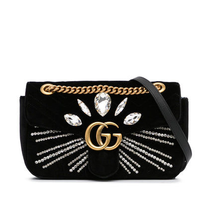 Gucci Small GG Marmont Matelasse Crossbody (SHG-UKnsD6)
