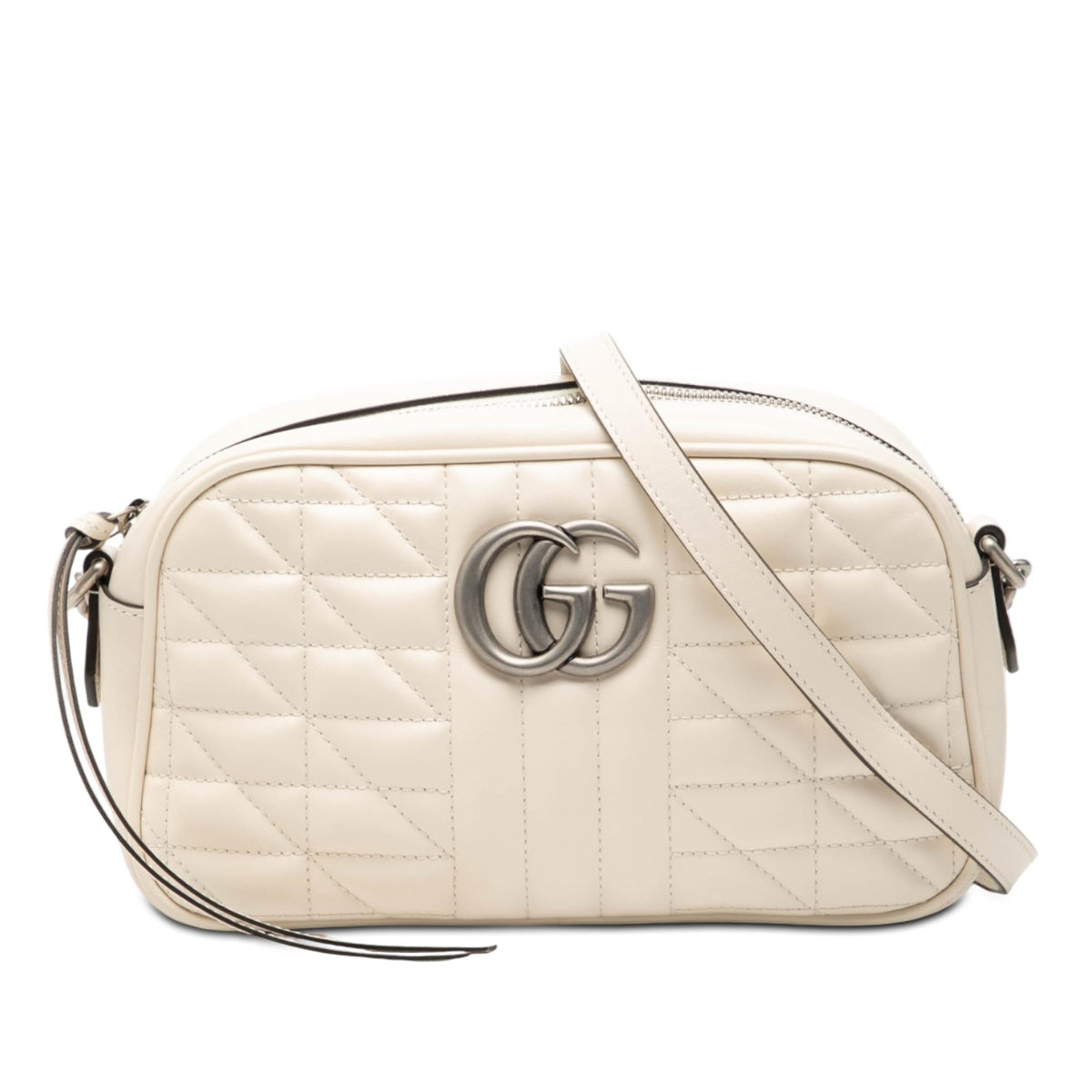 Gucci Small GG Marmont Matelasse Leather Aria Crossbody