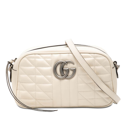 Gucci Small GG Marmont Matelasse Leather Aria Crossbody