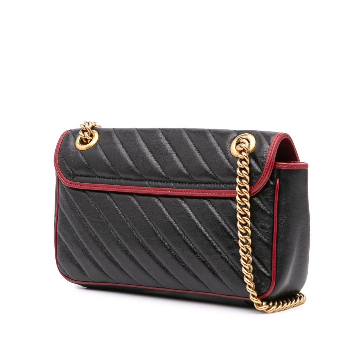Gucci Small GG Marmont Matelasse  Leather Torchon Flap Crossbody
