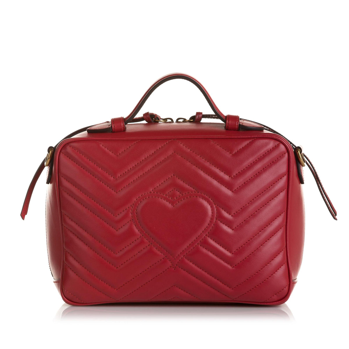 Gucci Small GG Marmont Matelasse Top Handle (SHG-35272)