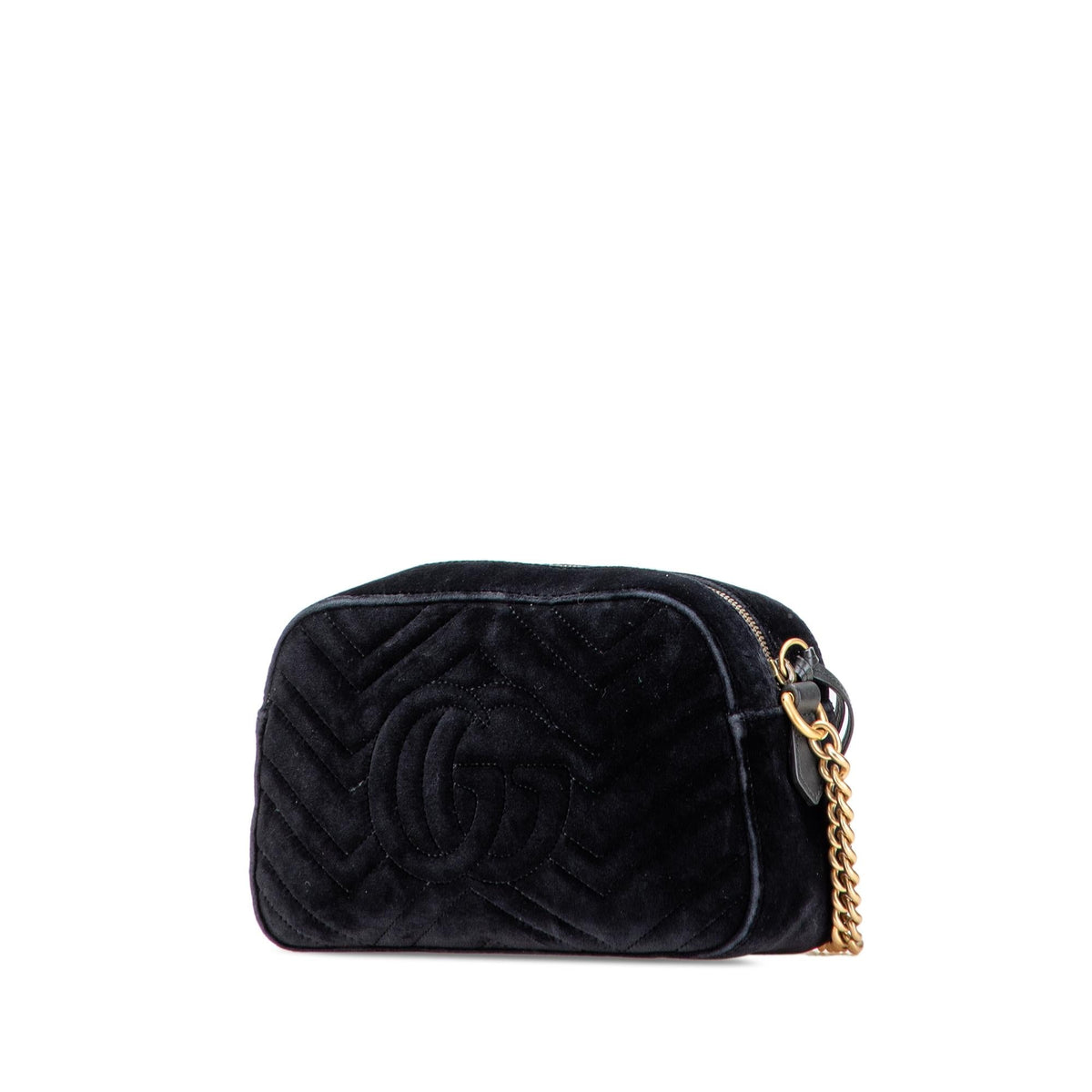 Gucci Small GG Marmont Matelasse Velvet Crossbody