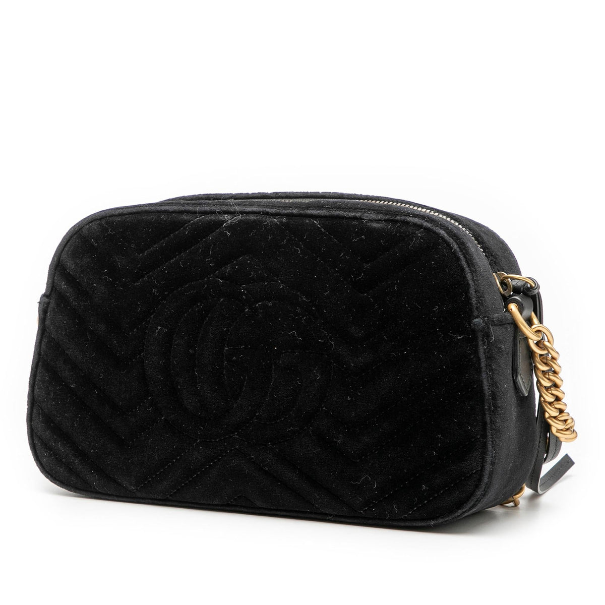 Gucci Small GG Marmont Matelasse Velvet Crystal Stars Crossbody