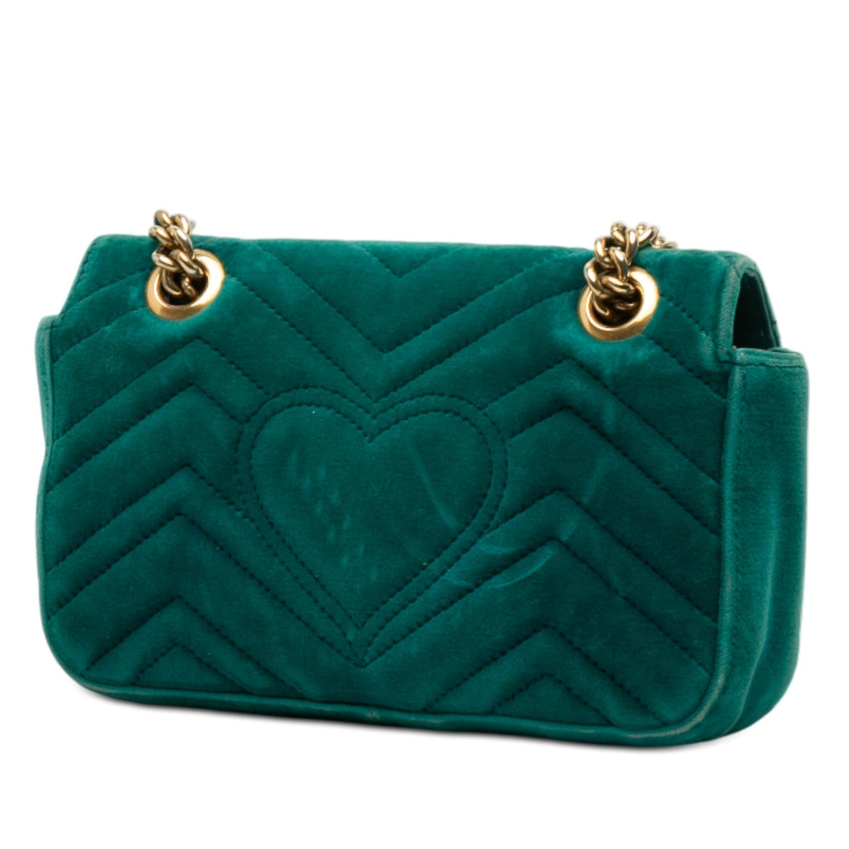 Gucci Small GG Marmont Matelasse Velvet Shoulder Bag