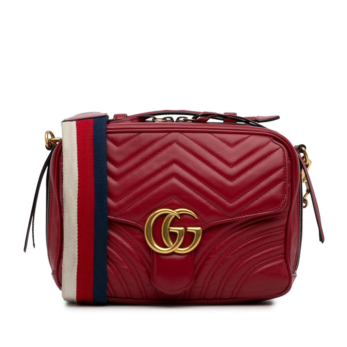Gucci Small GG Marmont Sylvie Top Handle Satchel (SHG-oIkSJi)