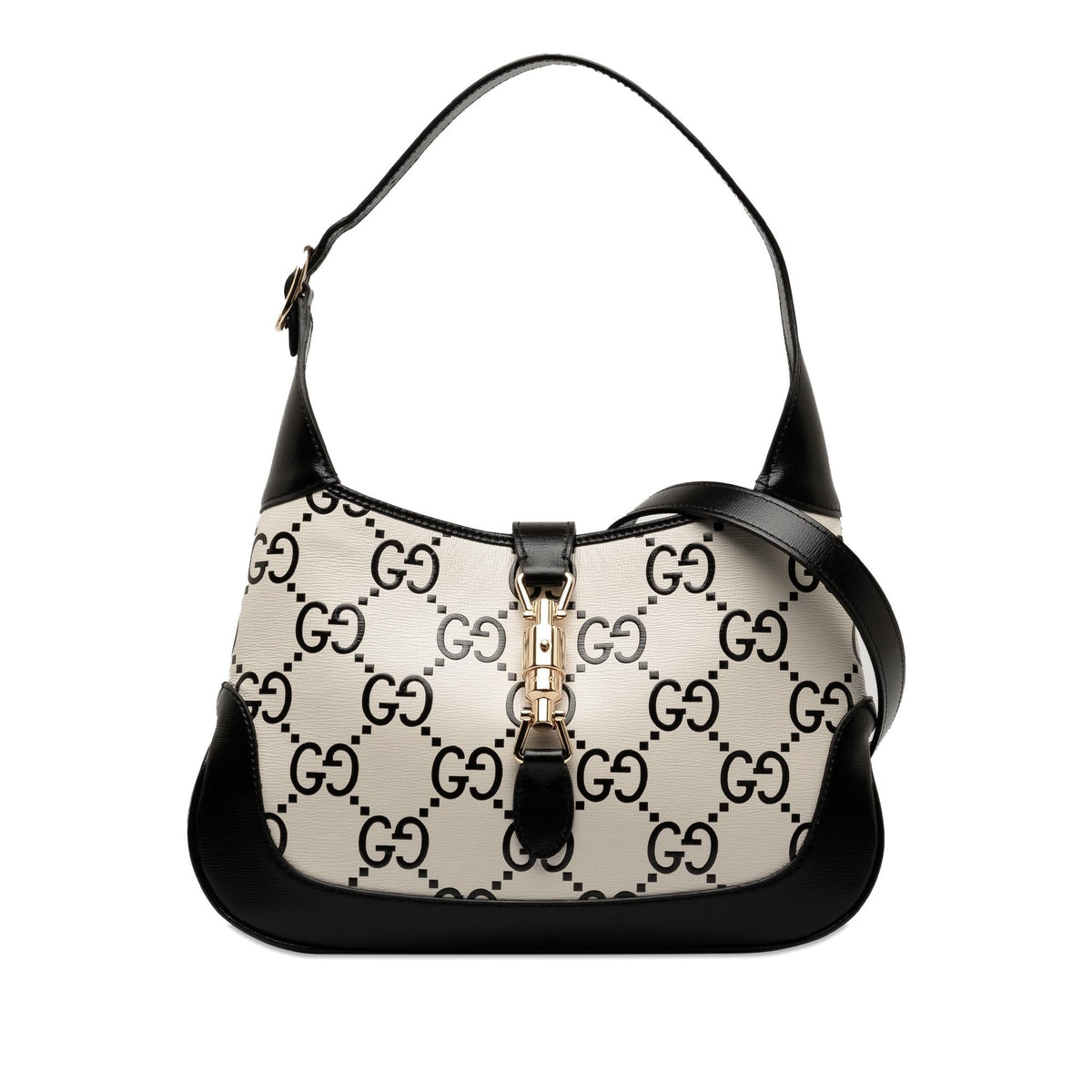 Gucci Small GG Print Leather Jackie 1961 Bag (SHG-nLCbtl)