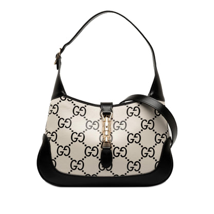 Gucci Small GG Print Leather Jackie 1961 Bag (SHG-nLCbtl)