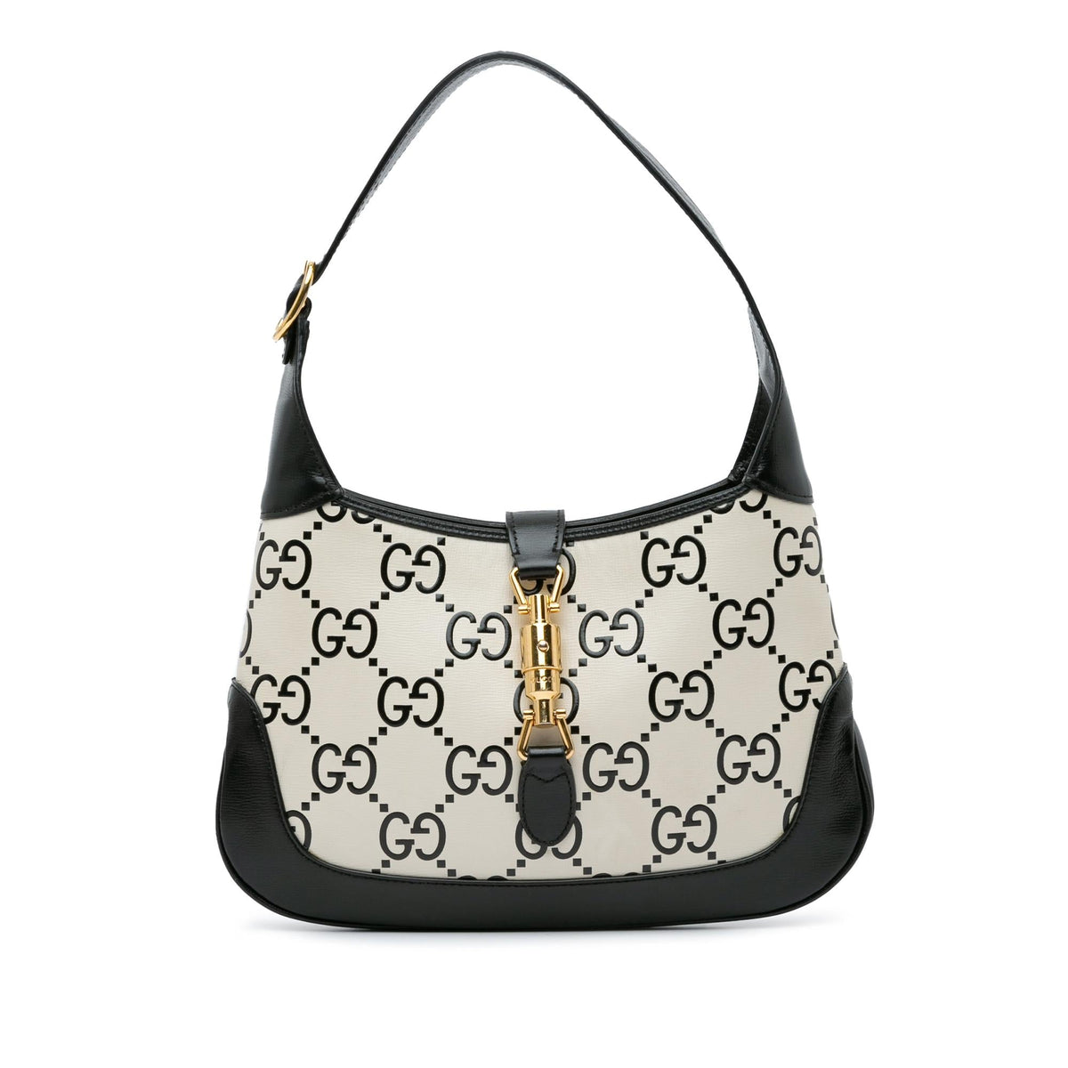 Gucci Small GG Print Leather Jackie 1961 (SHG-NXtzCz)