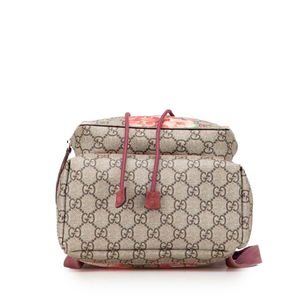 Gucci Small GG Supreme Blooms Single Buckle Backpack