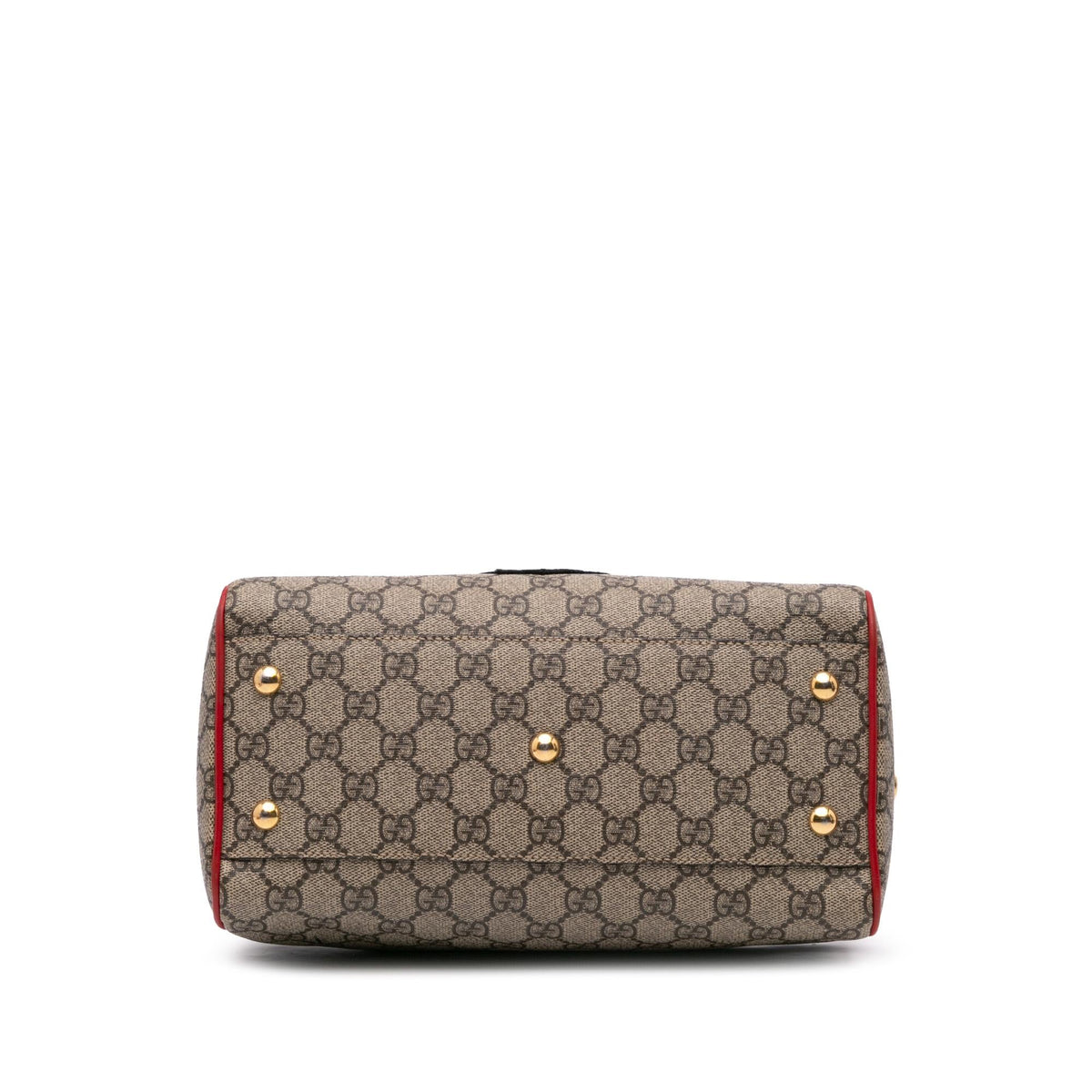 Gucci Small GG Supreme Kingsnake Heart Embroidered Satchel