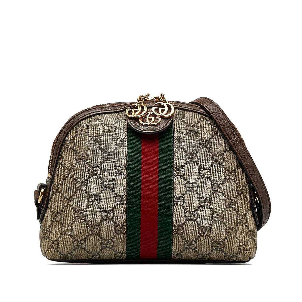 Gucci Small GG Supreme Ophidia Dome Crossbody Bag (SHG-bGG5IQ)