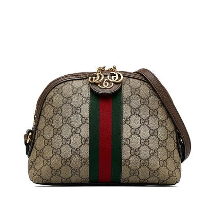 Gucci Small GG Supreme Ophidia Dome Crossbody Bag (SHG-bGG5IQ)