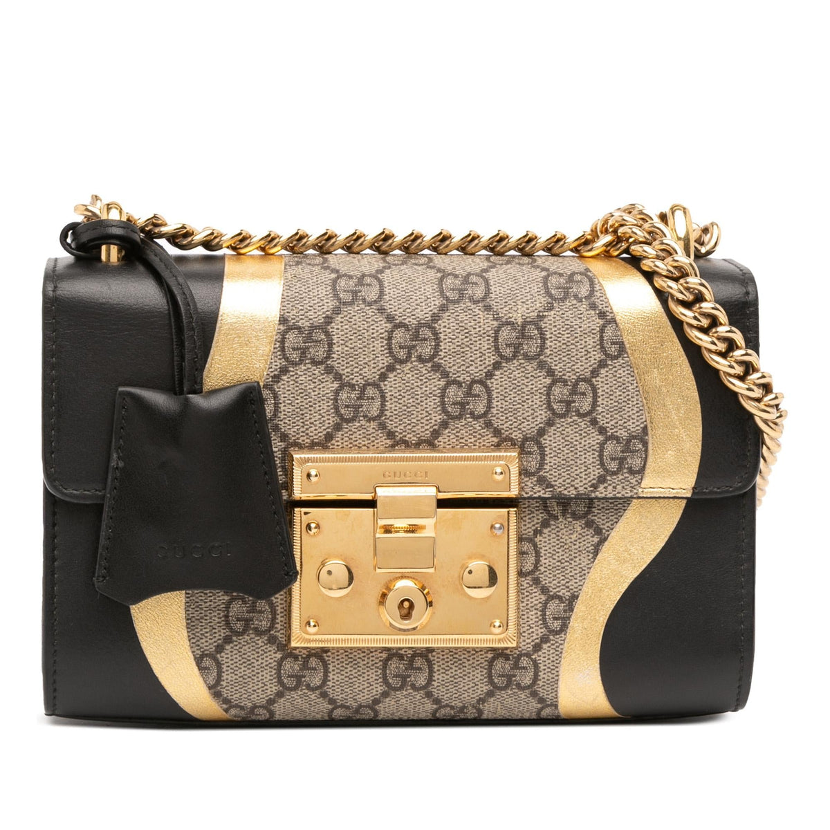 Gucci Small GG Supreme Osiride Padlock Crossbody